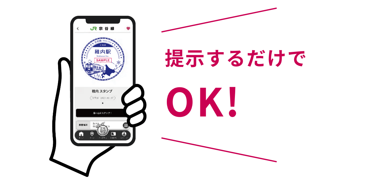 提示するだけでOK!